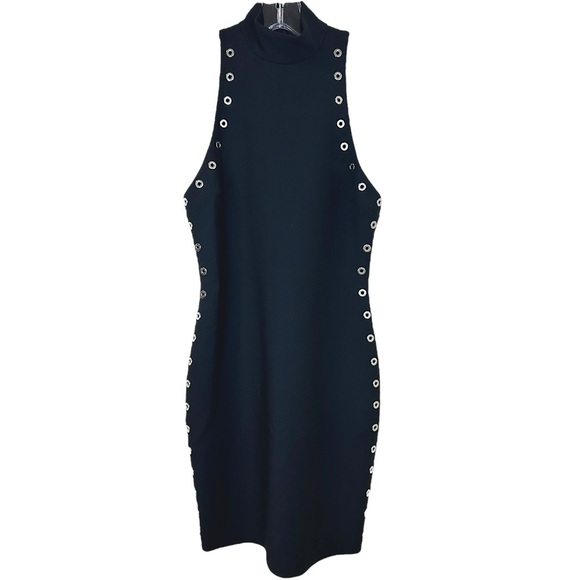 Cinq a Sept - NWT, Women’s ‘Ava’ Dress, Grommet Details, Mini - Black, Size 00 - Picture 14 of 15